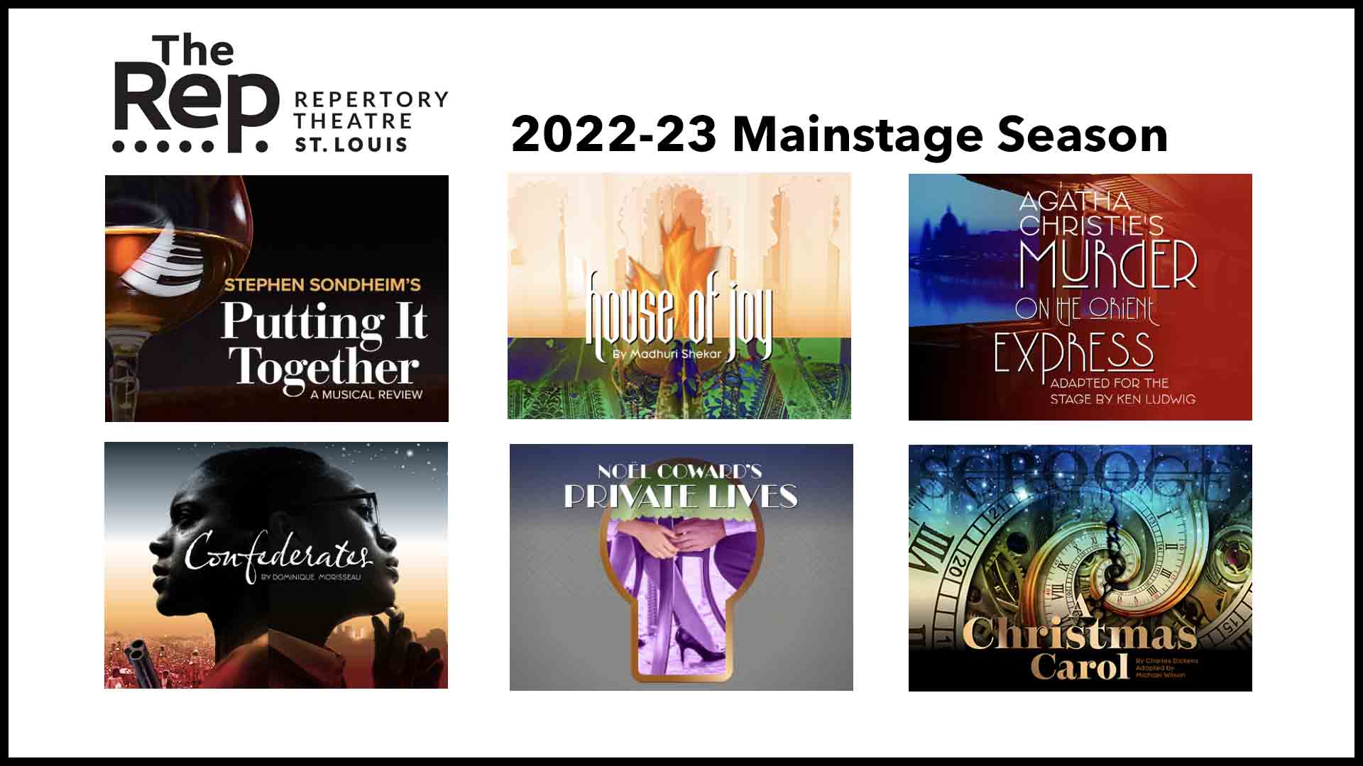 St. Louis Rep Announces Its 2022-2023 Season Starting In August